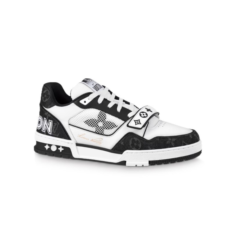 Louis Vuitton Trainer Sneaker Black White
