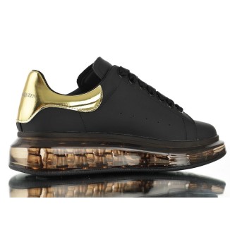 Alexander McQueen Oversized Air Cushion Black Gold