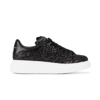 Alexander McQueen Oversized Sneaker Glitter Black