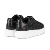 Alexander McQueen Oversized Sneaker Glitter Black