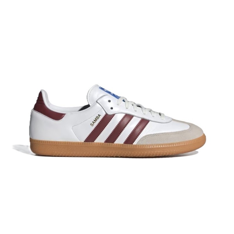 Adidas Samba White Burgundy