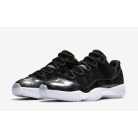Nike Air Jordan 11 Low Black Metallic Silver