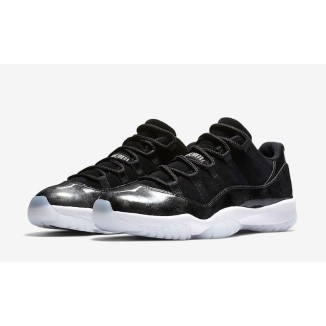 Nike Air Jordan 11 Low Black Metallic Silver