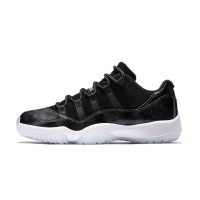 Nike Air Jordan 11 Low Black Metallic Silver