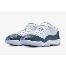 Nike Air Jordan 11 Low Snakeskin Blue
