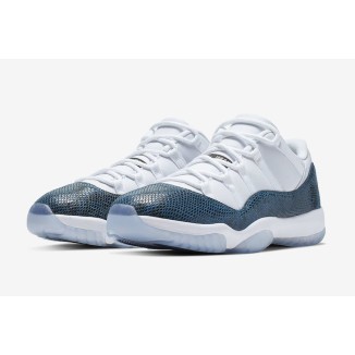 Nike Air Jordan 11 Low Snakeskin Blue