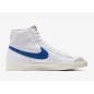 Nike Blazer Mid 77 Vintage Bianca Logo Azzurre