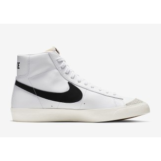 Nike Blazer Mid 77 Vintage Bianca Logo Nero