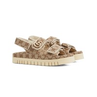 Gucci Sandal Dooble GG Beige