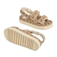 Gucci Sandal Dooble GG Beige