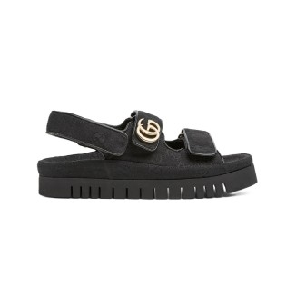 Gucci Sandal Dooble GG Black