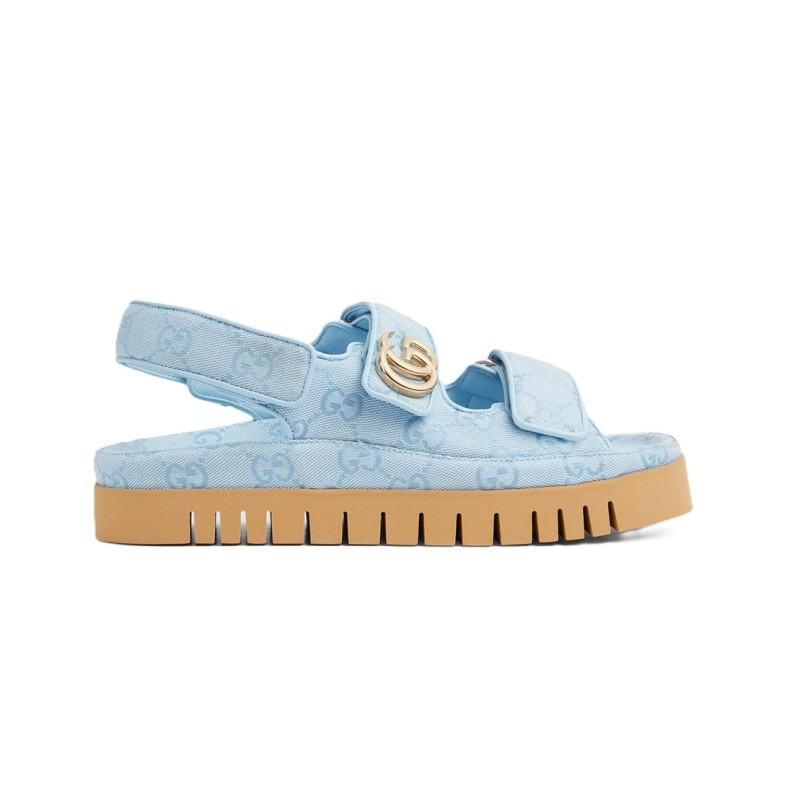 Gucci Sandal Dooble GG Blue