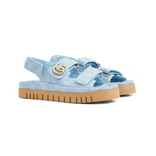Gucci Sandal Dooble GG Blue