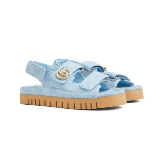 Gucci Sandal Dooble GG Blue