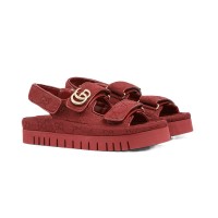 Gucci Sandal Dooble GG Burdeos