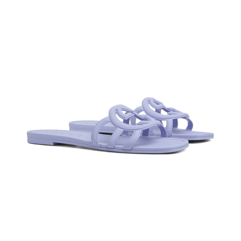Interlocking G Slide Sandal Lilac