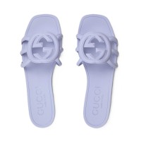 Interlocking G Slide Sandal Lilac
