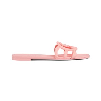 Interlocking G Slide Sandal Pink Rubber