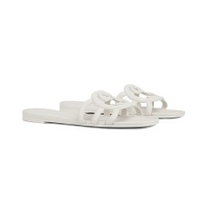 Interlocking G Slide Sandal White