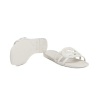 Interlocking G Slide Sandal White