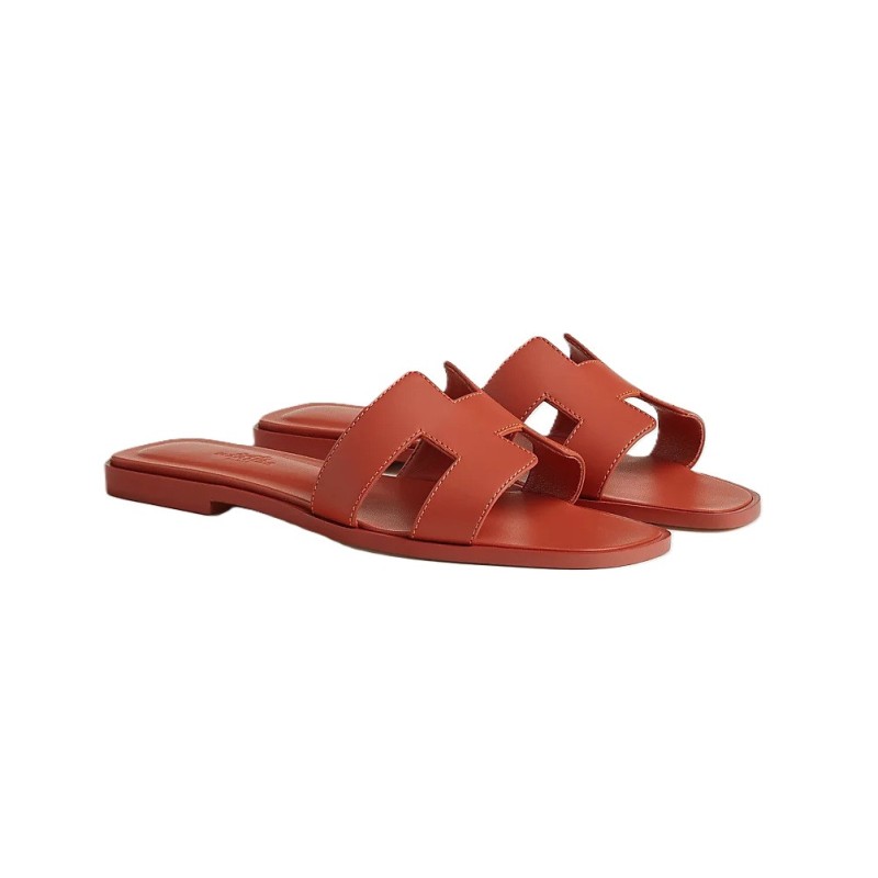 Hermes Sandal Oran Rouge De Turin