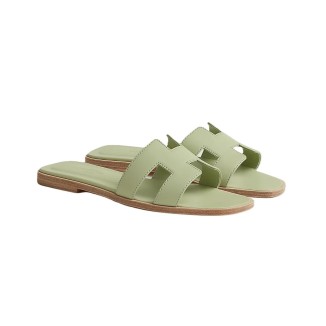 Hermes Sandal Oran Vert De Mer