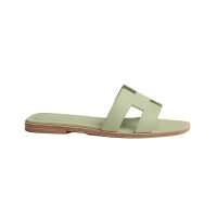 Hermes Sandal Oran Vert De Mer