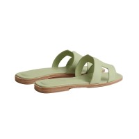Hermes Sandal Oran Vert De Mer