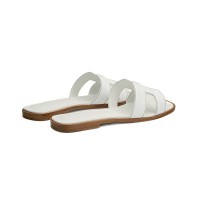 Hermes Sandal Oran White