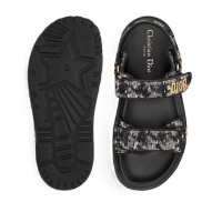 Dior Dioract Sandal Black Grey