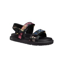Dior Dioract Sandal Black Multicolor