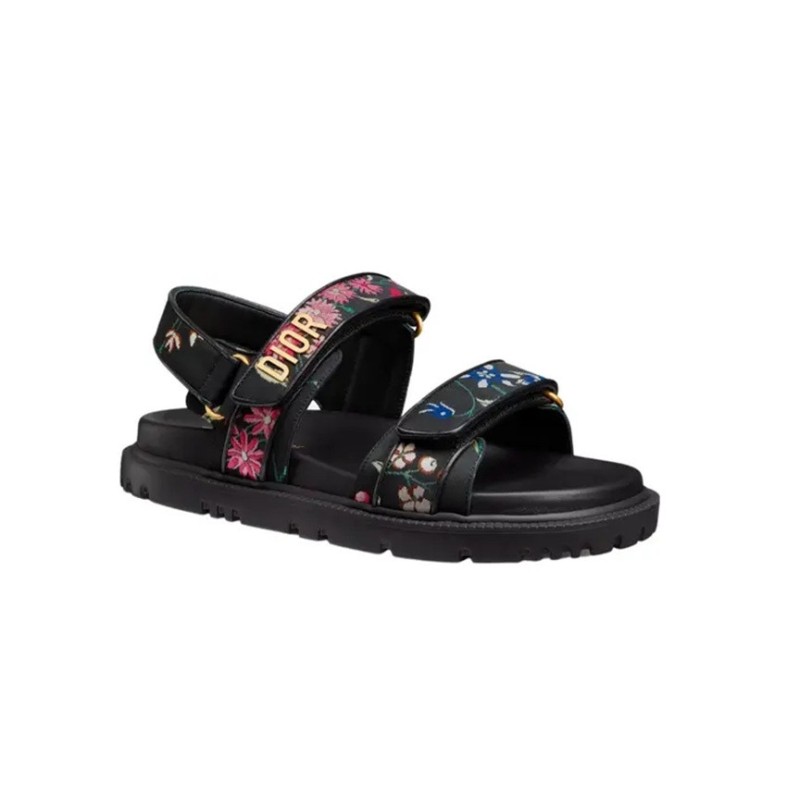 Dior Dioract Sandal Black Multicolor