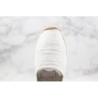 Dior Espadrille Granville White