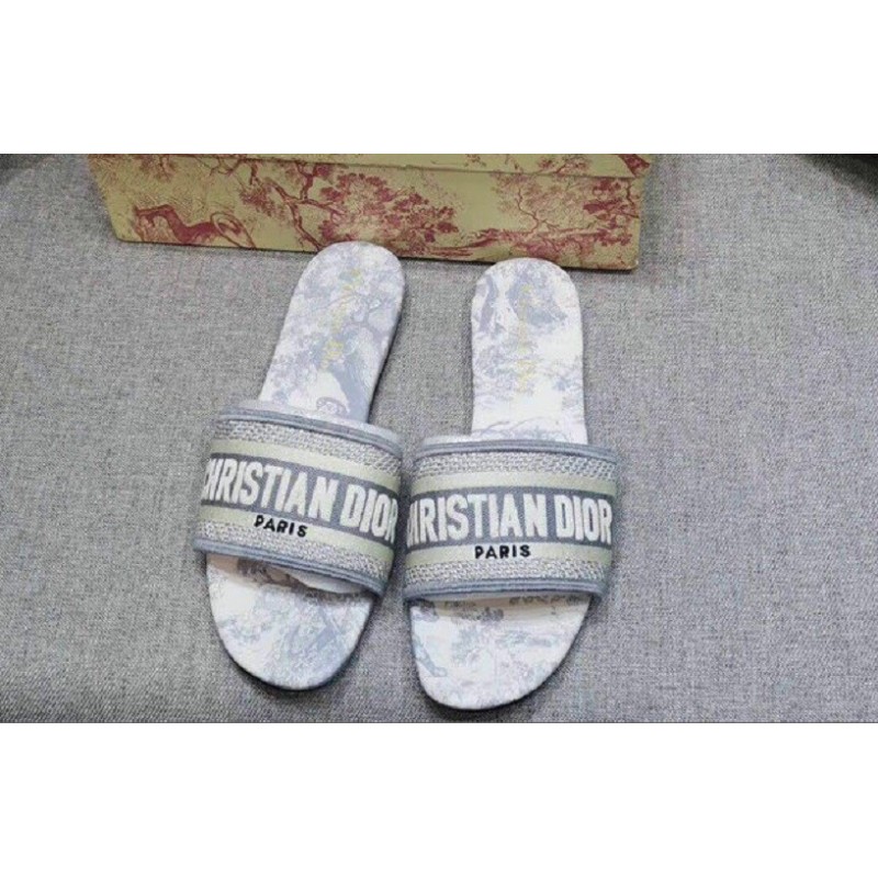 Dior Mule Dway Grey Stamped Dior Mule Dway Grey Stamped