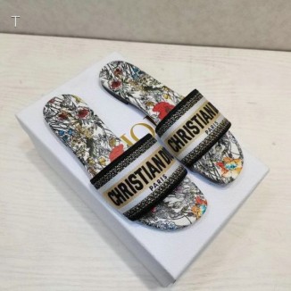 Dior Mule Dway Gold Stamped