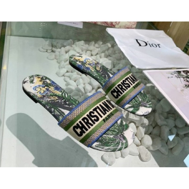 Dior Mule Dway Green Stamped