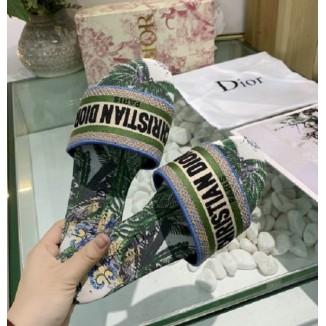 Dior Mule Dway Green Stamped
