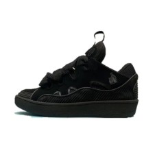Lanvin Curb Lace-Up Sneakers Black