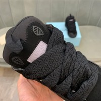 Lanvin Curb Lace-Up Sneakers Black