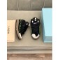 Lanvin Curb Lace-Up Sneakers Black Blue White