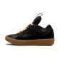 Lanvin Curb Lace-Up Sneakers Black Brown