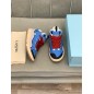 Lanvin Curb Lace-Up Sneakers Blue Black