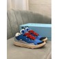 Lanvin Curb Lace-Up Sneakers Blue Black