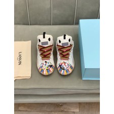 Lanvin Curb Lace-Up Sneakers Painted