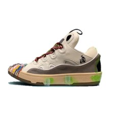 Lanvin Curb Lace-Up Sneakers Painted