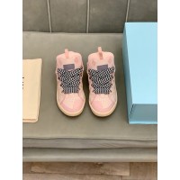 Lanvin Curb Lace-Up Sneakers Pink Pale