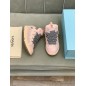 Lanvin Curb Lace-Up Sneakers Pink Pale