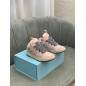 Lanvin Curb Lace-Up Sneakers Pink Pale