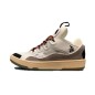 Lanvin Curb Lace-Up Sneakers White Brown