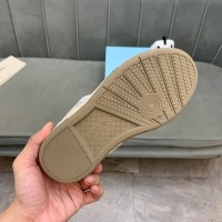 Lanvin Curb Lace-Up Sneakers White Brown